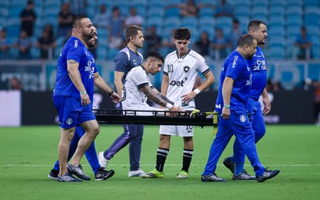Santi Rodríguez lesionou o joelho direito em jogo do Botafogo (Foto: Willian Abi/Pera Photo Press/Gazeta Press)