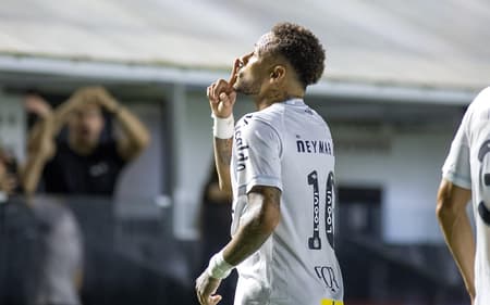 Neymar entra no top-10 de maiores artilheiros do Santos com 152 gols. (Foto: Luccas Souza/MyPhoto Press/Gazeta Press)