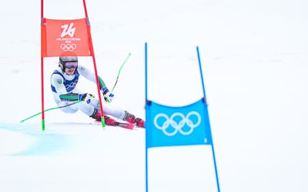 Lucas Pinheiro na prova de slalom gigante (Foto: Rafael Bello/COB)