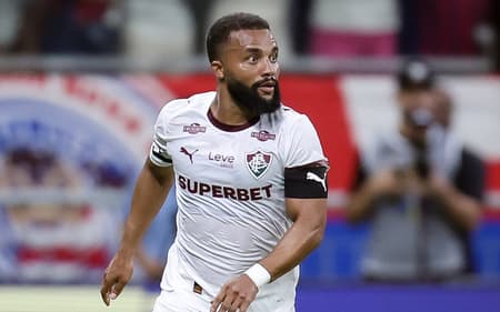 Samuel Xavier em ação em Bahia x Fluminense (Foto: Marcelo Gonçalves/ Fluminense FC)