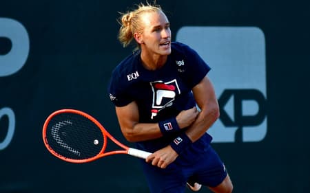 Rafael Matos em treino no Rio Open (Foto: João Pires/Fotojump)