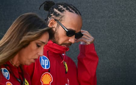 Lewis Hamilton no GP dos Estados Unidos pela F1 2025 (Foto: Jim WATSON / AFP)