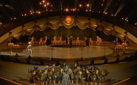 Apresentação na cerimônia de encerramento das Olimpíadas de Inverno (Foto: Reprodução X/@JogosOlimpicos)