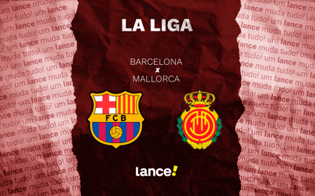 Barcelona x Mallorca pela 23ª rodada de La Liga (Arte: Lance!)