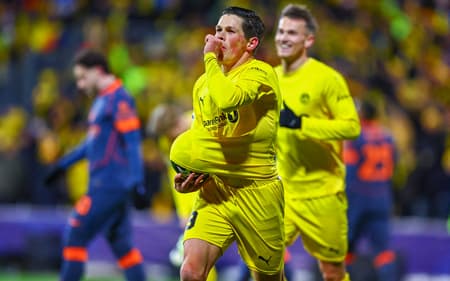 O Bodø/Glimt venceu a Inter de Milão por 3 a 1 pelos playoffs da Champions League (Foto: Thomas Andersen / NTB / AFP)