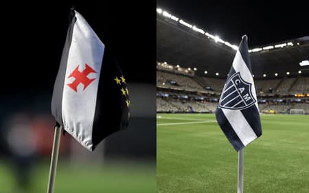 CBF determina que Vasco pague valor milionário ao Atlético-MG entenda o caso (Foto: Divulgação Vasco e Atlético / Arte lance!)