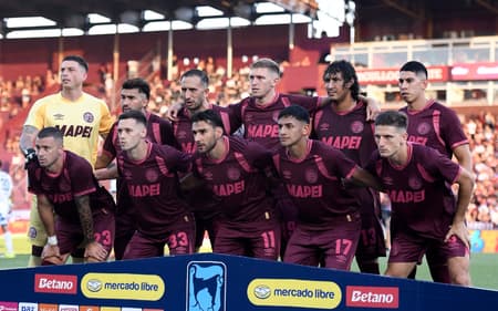 Time do Lanús, adversário do Flamengo na Recopa (Foto: Divulgação/Lanús)