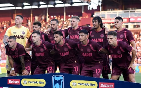 Time do Lanús, adversário do Flamengo na Recopa (Foto: Divulgação/Lanús)