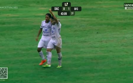 Danilinho abriu o placar para o Operário-MS contra o Dourados, pelo Campeonato Sul-Mato-Grossense (Foto: Lance!TV)