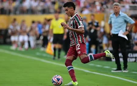 Gabriel Fuentes na partida entre Fluminense e Ulsan HD-COR, pelo Mundial de Clubes (Foto: Eduardo Carmim/Photo Premium/Gazeta Press)