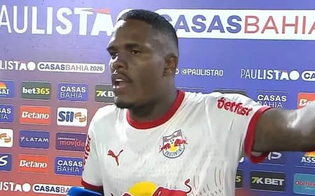 Gustavo Marques em entrevista pós-jogo (Foto: Reprodução/X)