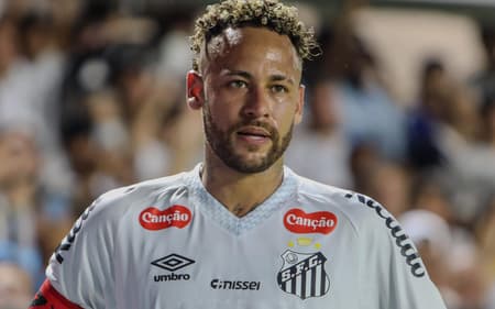Neymar durante partida entre Santos e Palmeiras no Brasileirão (Foto: Raphael Campos Do Prado/Mochila Press/Gazeta Press)