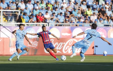 Partida entre O'Higgins e Bahia, pela Copa Libertadores (Foto: divulgação/EC Bahia)
