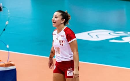 Lelê, líbero do Tijuca Tênis Clube (Foto: Thiago Porthix)