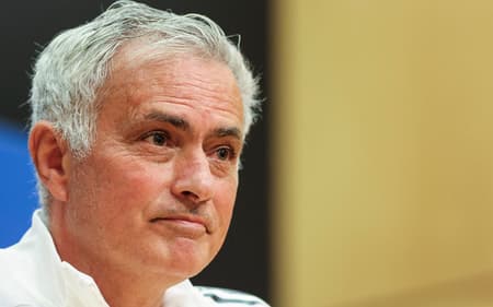 Técnico do Benfica, José Mourinho em coletiva antes de jogo contra o Real Madrid, pela Champions League