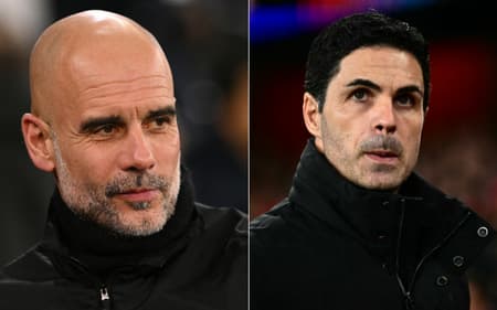 Técnicos de Manchester City e Arsenal, Pep Guardiola e Arteta se enfrentam na final da Copa da Liga Inglesa