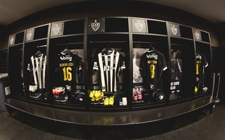 Vestiário do Galo contra o Athletic(Foto: reprodução/Atlético)