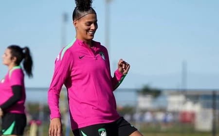 Amanda Gutierres durante treinamento do Boston Legacy. (Foto: Divulgação / Boston Legacy)