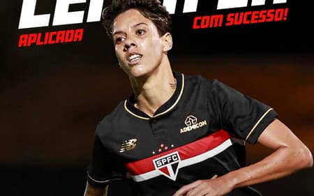 Gadu comemora gol pelo São Paulo no Brasileirão Feminino. (Foto: Rebeca Reis/Staff Images)