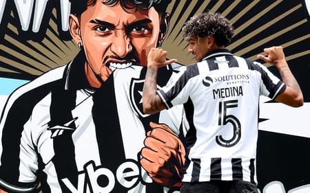 Cristian Medina foi apresentado oficialmente no Botafogo nesta quinta-feira (26)