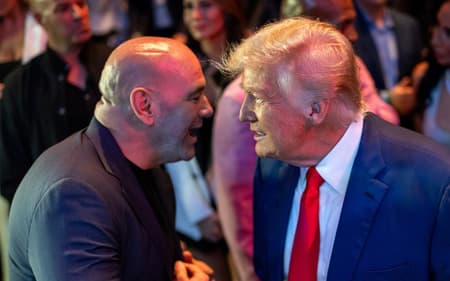 Dana White (CEO do UFC) com o presidente Donald Trump (Reprodução Instagram White House)