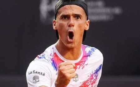 O argentino Federico Coria em ação no Rio Open (Foto: Fotojump/Arquivo)