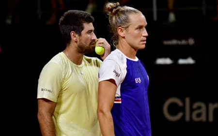 Rafael Matos e Orlando Luz no Rio Open (Foto: Fotojump)