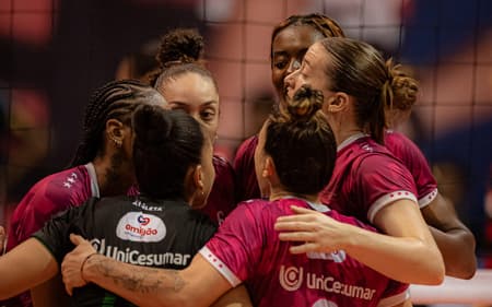 Sesc Flamengo enfrentou Maringá pela Superliga feminina de vôlei (Foto: Paula Reis/Flamengo)