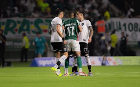 Correa e Marlon Freitas discutiram após Palmeiras x Botafogo (Foto: Crizam França/Photo Premium/Gazeta Press)