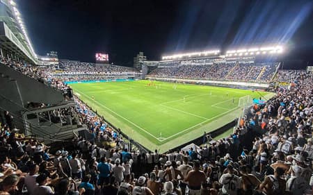 Vila Belmiro recebe duelo entre Santos e Internacional na próxima quarta-feira (19). (Foto: Raul Baretta/ Santos FC)
