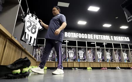 Vestiário do Botafogo para o duelo pela Libertadores (Foto: Vítor Silva/Botafogo)