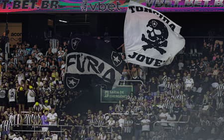 Torcida do Botafogo no Nilton Santos (Foto: Arthur Barreto/Botafogo)