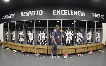 Vestiário do Botafogo para o clássico com o Flamengo (Foto: Vítor Silva/Botafogo)