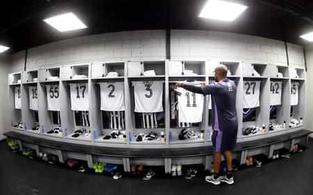 Vestiátio do Botafogo na Arena da Baixada (Foto: Vítor Silva/Botafogo)