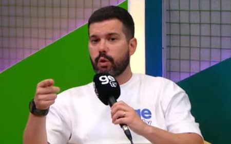 Bruno Formiga na transmissão de São Paulo x Palmeiras