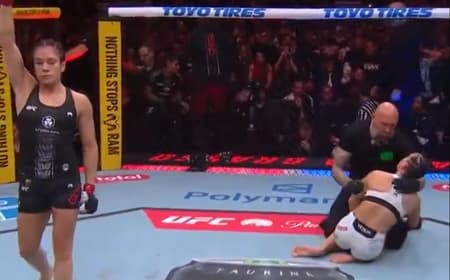 Alexa Grasso apaga Maycee Barber com nocaute no UFC Seattle (Foto: reprodução/X UFC)