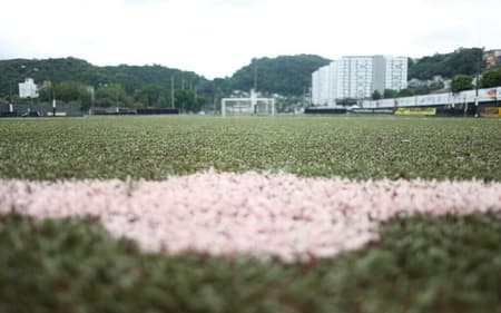 Gramado sintético do CT Rei Pelé recebe aprovação da Fifa. (Foto: Reinaldo Campos/ Santos FC)