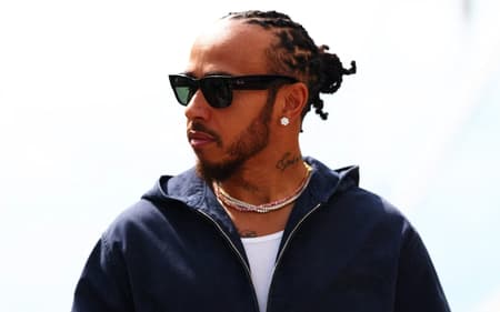 O britânico Lewis Hamilton, da Ferrari (foto: CLIVE ROSE / GETTY IMAGES NORTH AMERICA / Getty Images via AFP)