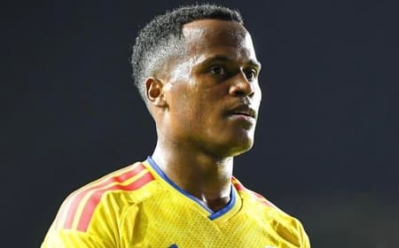 Jhon Arias em amistoso pela Colômbia (Foto: Reprodução Instagram Arias)