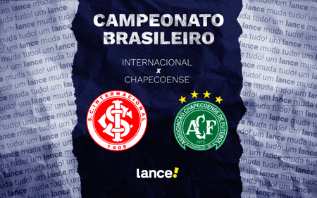 Internacional e Chapecoense se enfrentam pelo Brasileirão (Foto: Arte/Lance!)