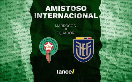 Marrocos x Equador (Foto: Arte/Lance!)