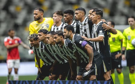 Time do Atlético na Arena MRV (Foto: Pedro Souza / Atlético)