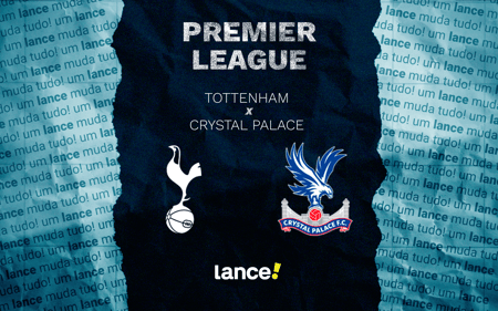 Tottenham x Crystal Palace pela 29ª rodada da Premier League (Arte: Lance!)