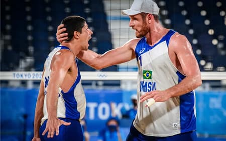 Alison Mamute e Álvaro Filho na disputa de Tóquio 2020 (Foto: Reprodução)