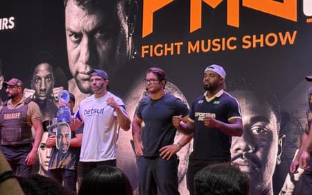 Bambam e Davi trocaram farpas na coletiva do Fight Music Show 8