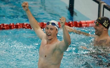 Cameron McEvoy bateu o recorde mundial dos 50m livre no Aberto da China