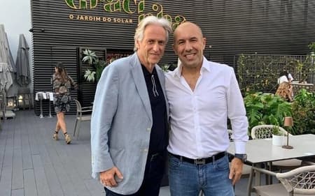 Jorge Jesus ao lado de Leonardo Jardim (Foto: Reprodução/Instagram)