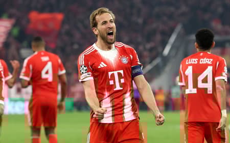 Estrela de Harry Kane brilha novamente na Champions League (Foto: Reprodução/FCBayern/X)