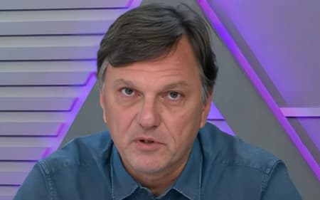 Mauro Cezar perdeu a paciência com Filipe Luís (Foto: Reprodução)