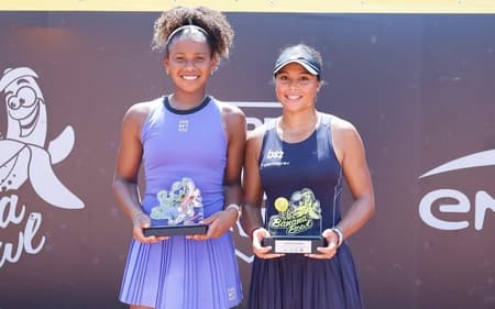 Victoria Barros e Nauhany Silva, promessas do tênis brasileiro (Foto: Luiz Cândido/CBT)